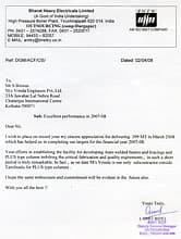 BHEL certificate