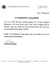TEX certificate